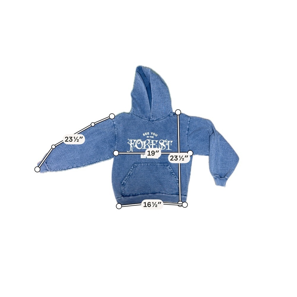 Electric Forest Blue Hoddie Size Small - Picture 6 of 6